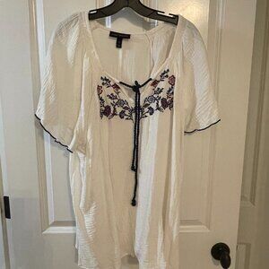 Lane Bryant Bohemian Blouse, 100% Cotton